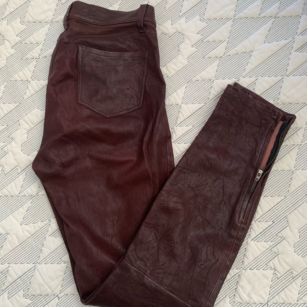JBrand Genuine Leather Pants